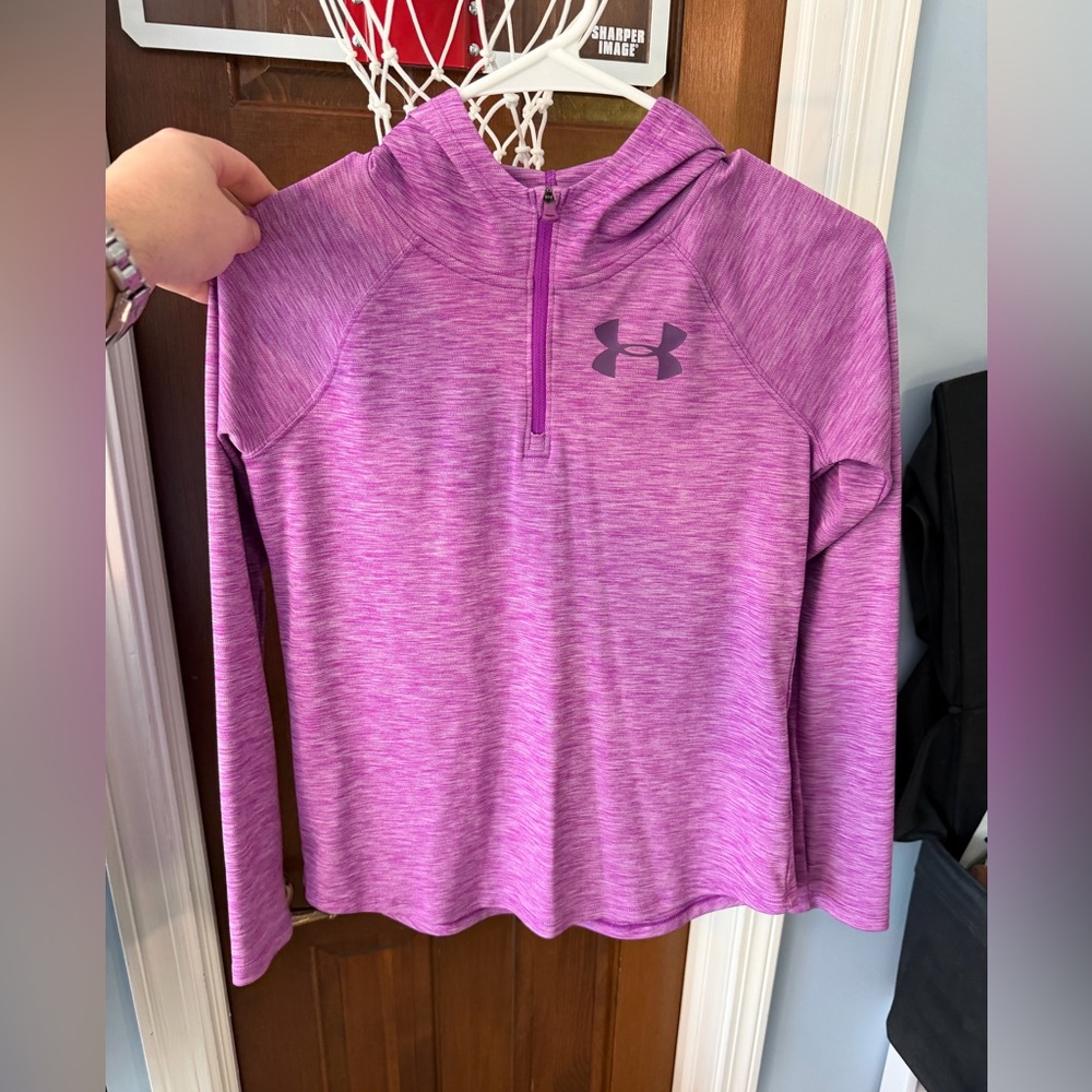 Under Armour Heathered Purple Performance Top